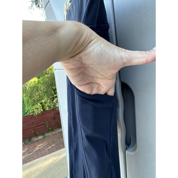 Vuori Women Ink Stride Performance Leggings 7/8 Length Stretch Side Pockets Sz S - Picture 8 of 11